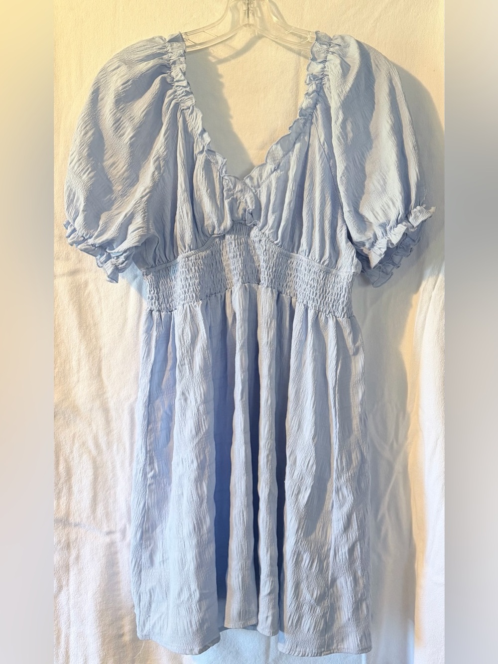 SHEIN Light Blue Plus Size Dress
